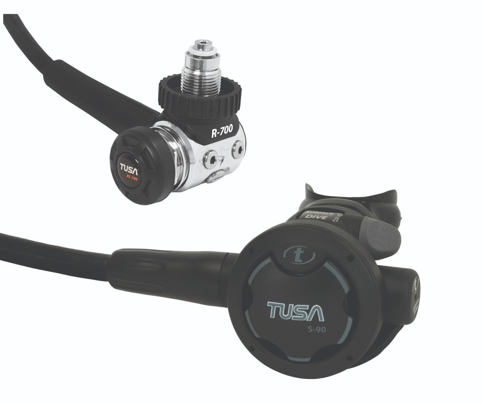 Tusa RS790 DIN Regulator Package Scuba Dive R700 1st Stage, S90 2nd, SS0001 Octo1