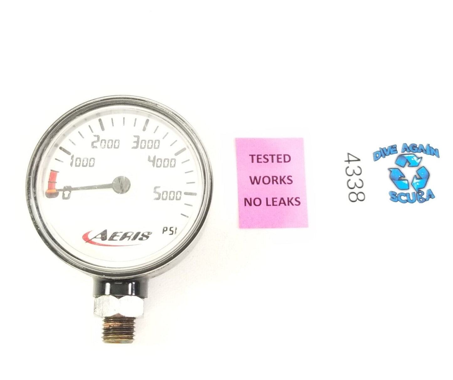 Aeris 5500 Scuba Dive Pressure Gauge SPG Fits Oceanic, Sherwood, Genesis & More