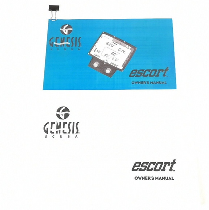 Genesis Escort Scuba Dive Computer Printed Manual1