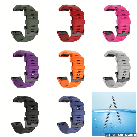 Hollis Wrist Strap Scuba Dive Computer Watch Band DG01, DG03, TX1  + Pins