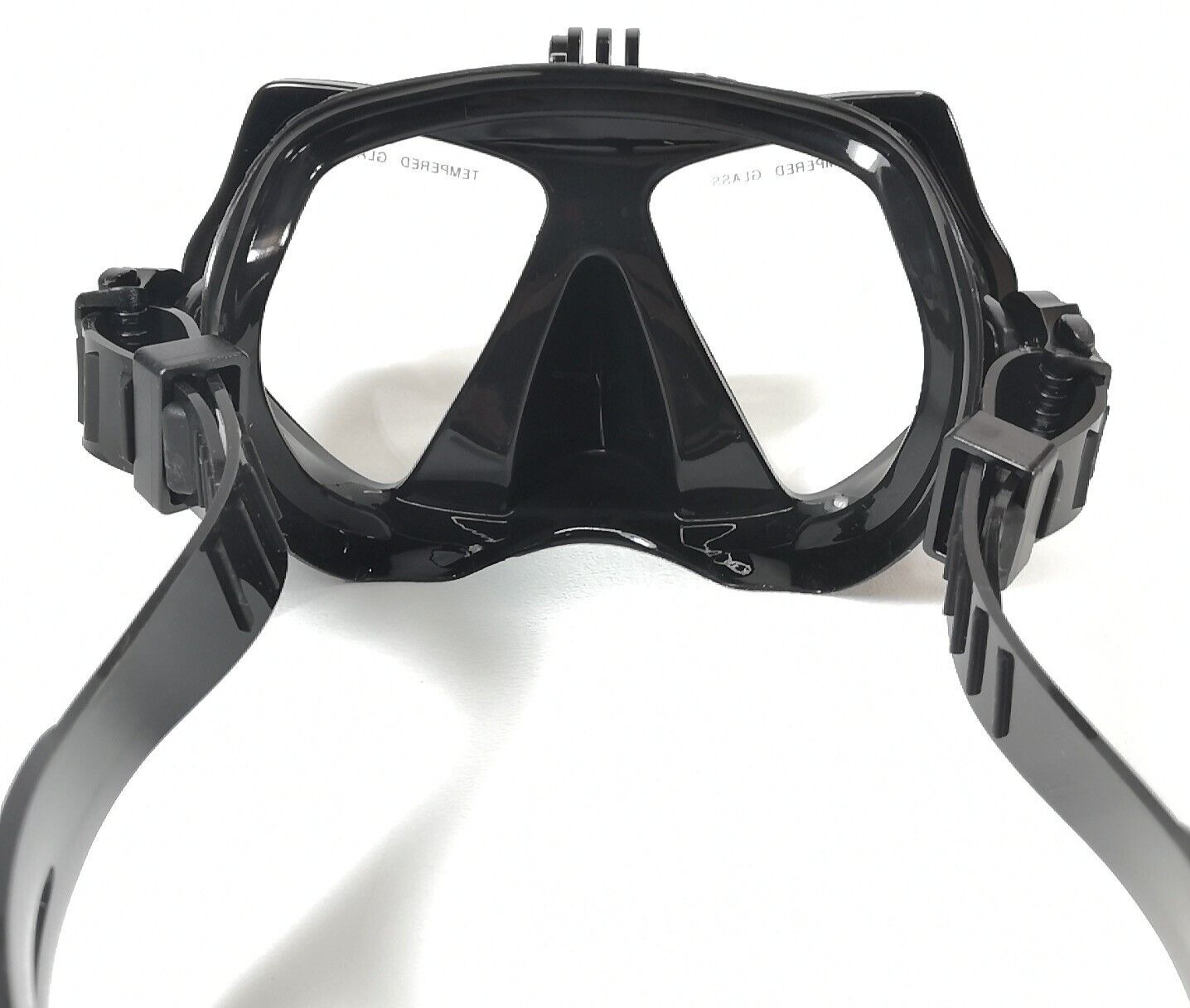 GoPro Mount Black Scuba Dive Snorkel Mask Tempered Glass Goggles 11 10 9 8 7 6 54
