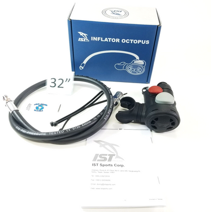 IST IFO Inflator Scuba Octopus 3/4" Hose Octo Regulator (SeaQuest Air Source)1