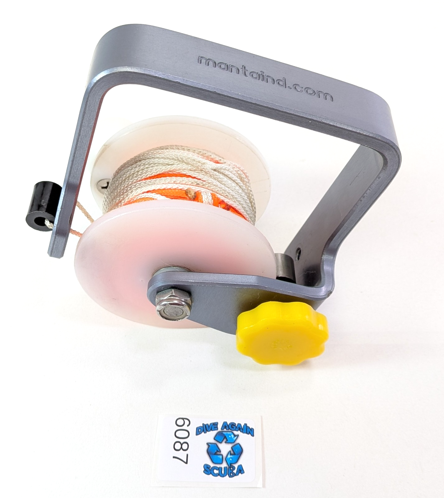 Manta Mini Cave Tec Wreck Scuba Diving Reel with 100' of #24 Braided Nylon Line0