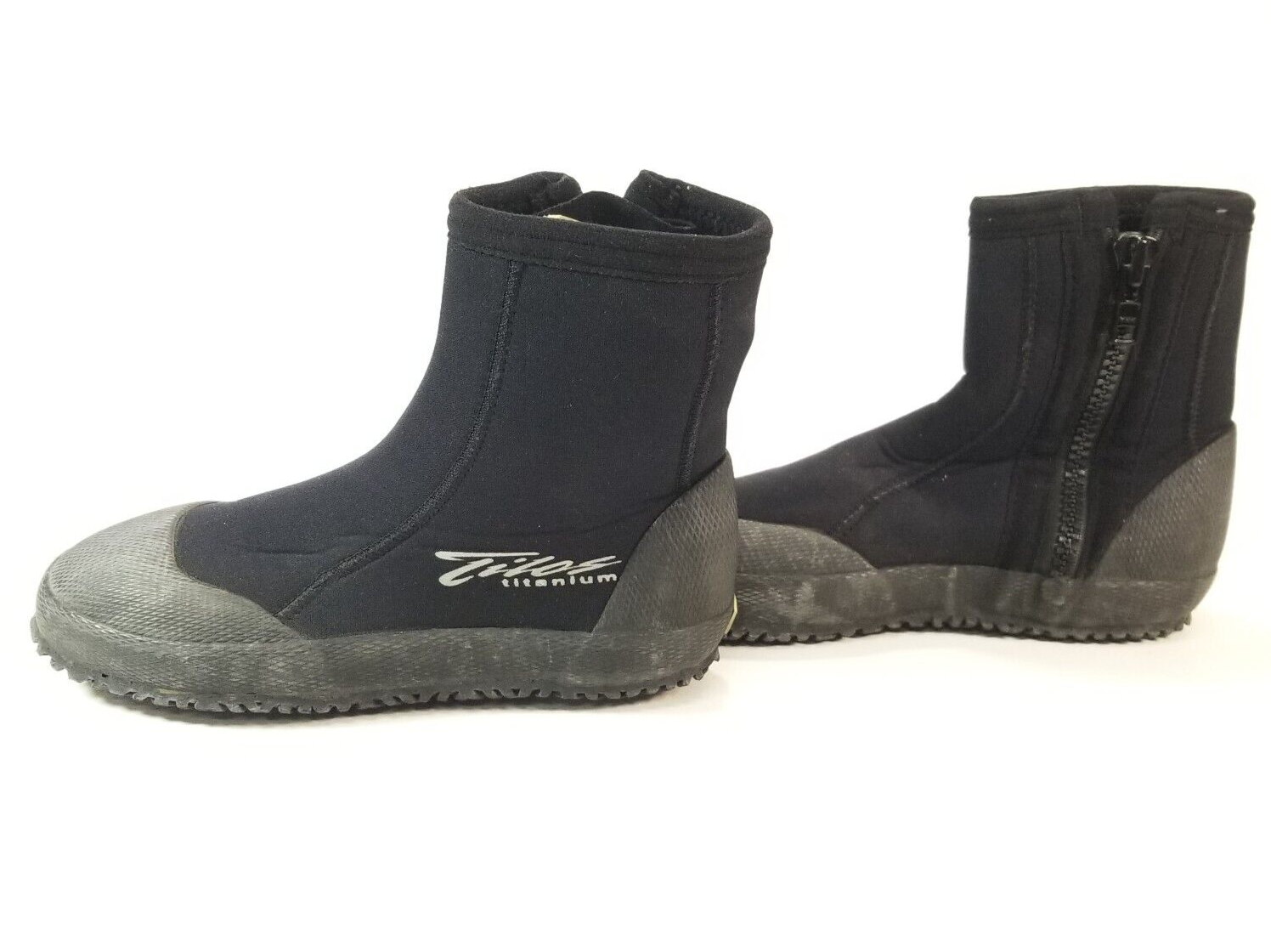 Tilos Titanium Zipper Neoprene Booties Boots 3mm SIZE 6 Scuba Dive1
