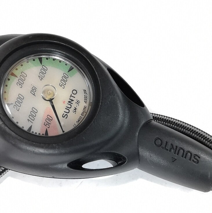 Suunto SM-36 2in 5000 PSI SPG Submersible Pressure Gauge Scuba Dive w Boot #14476