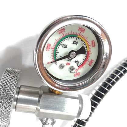 DIN Scuba Tank to Tank Air Equalizer, Transfer Hose Crossover Dive 3ft + SPG10