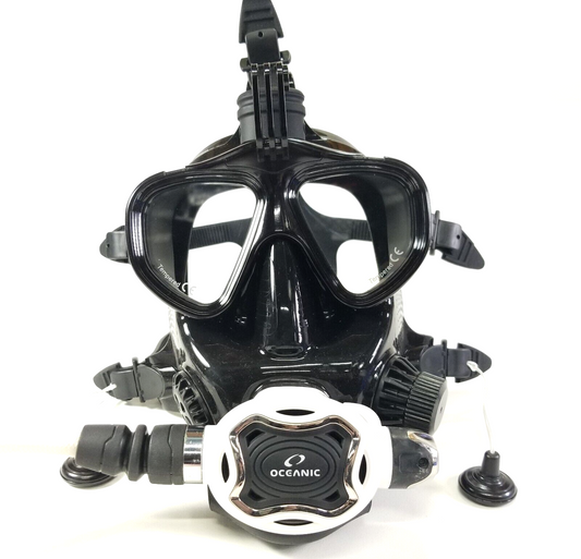 Oceanic Full Face Scuba Dive Mask Fits Most 2nd Stage Regulators Alpha Delta Zeo