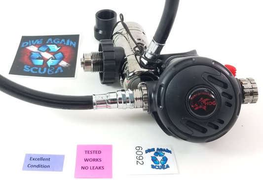 HOG D1, DIN Classic Scuba Regulator Set 1st Stage & Primary 2nd Stage Adjustable0