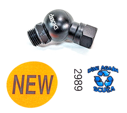 DDeep Scuba Diving 360 Degree Ball Swivel Adapter Second 2nd Regulator Aluminum6