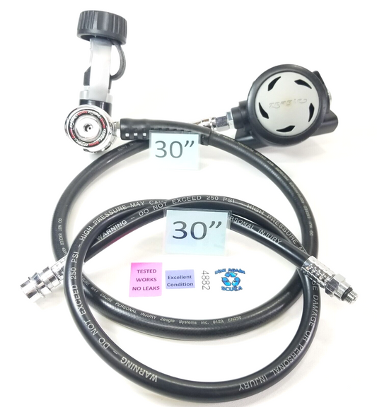 Zeagle Envoy Scuba Dive Adjustable Regulator Set Yoke 1st Stage, Envoy 2nd