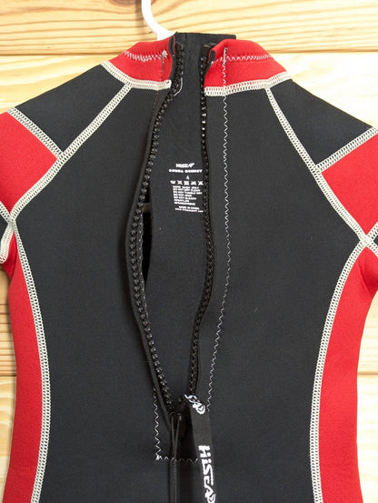 HiSea Full Red Kids Children's 2.5mm Wetsuit Scuba Dive Snorkel Size 4 Girl Boy14