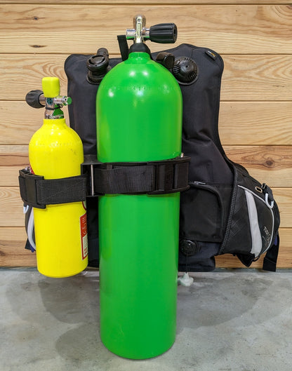 Scuba Dive Pony Bottle Tank Mount Holder Mounting Bracket Spare Air Cylinder2