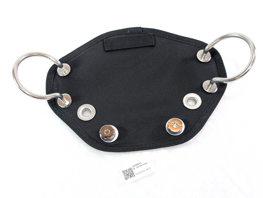 Scuba Dive BCD Butt Plate + Book Screws, Clip Loops Harness Board Sidemount Tech0