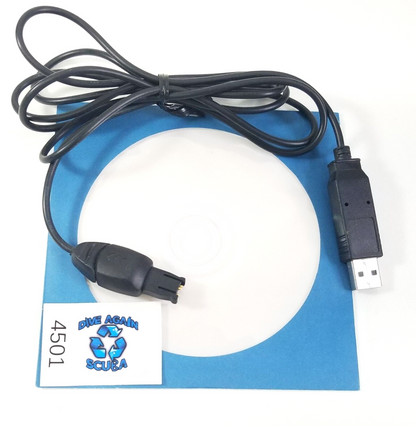 Oceanic Pro Plus 2, 3 Veo, Versa Dive Computer Data Download Cable USB + Drivers