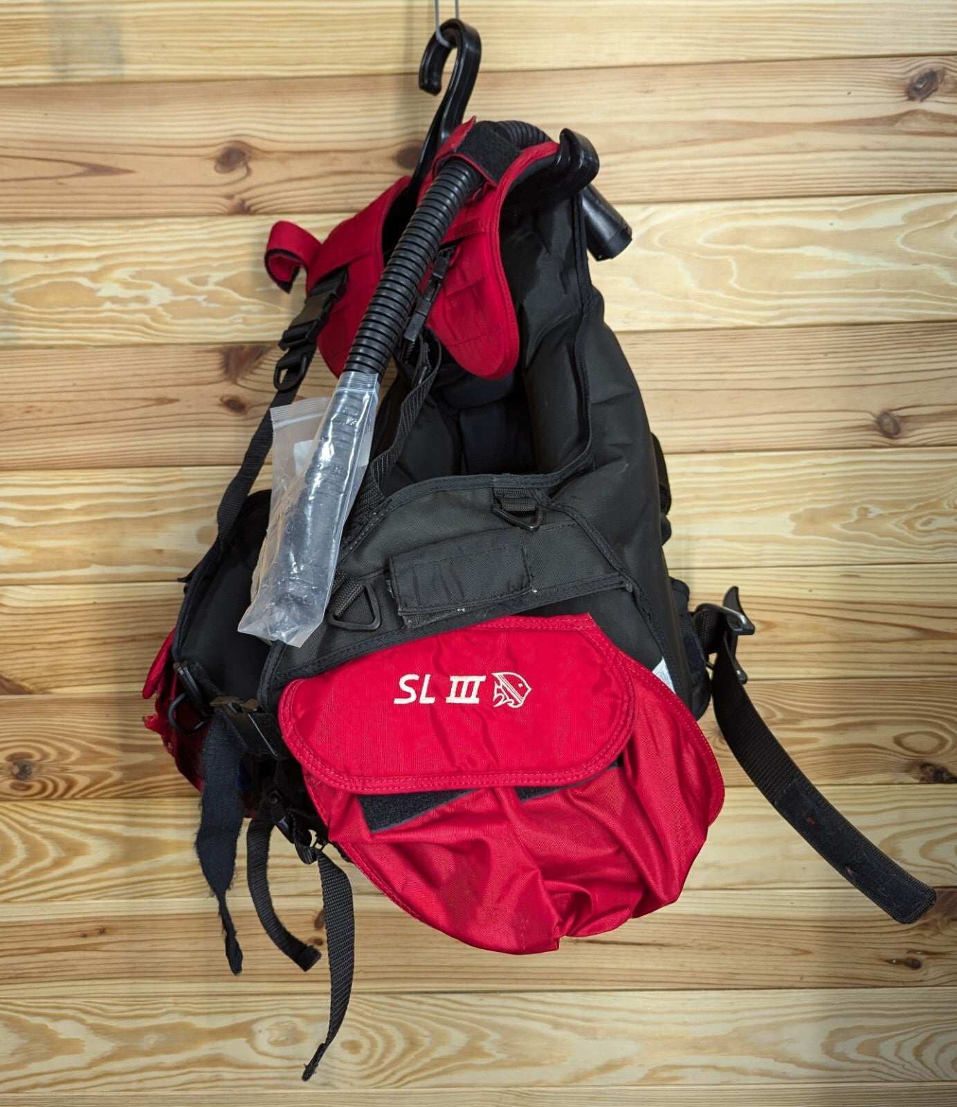 Fathum SL III 3 Scuba Dive BC BCD M Medium Buoyancy Compensator Vest Jacket RED3