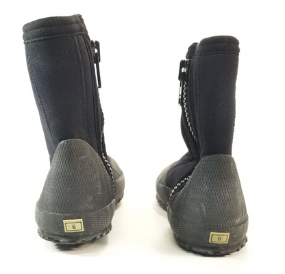 Tilos Titanium Zipper Neoprene Booties Boots 3mm SIZE 6 Scuba Dive3