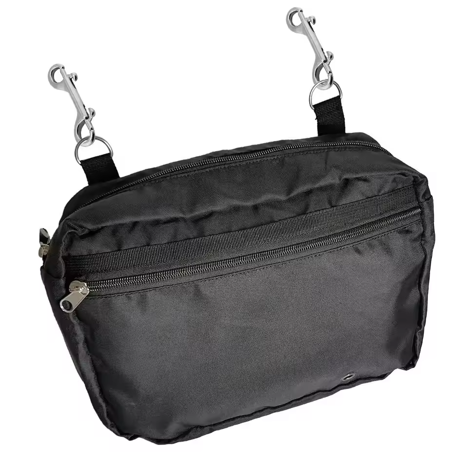 Sidemount BCD Butt Storage Pocket Case + Stainless Steel Clip Snaps Scuba Dive2