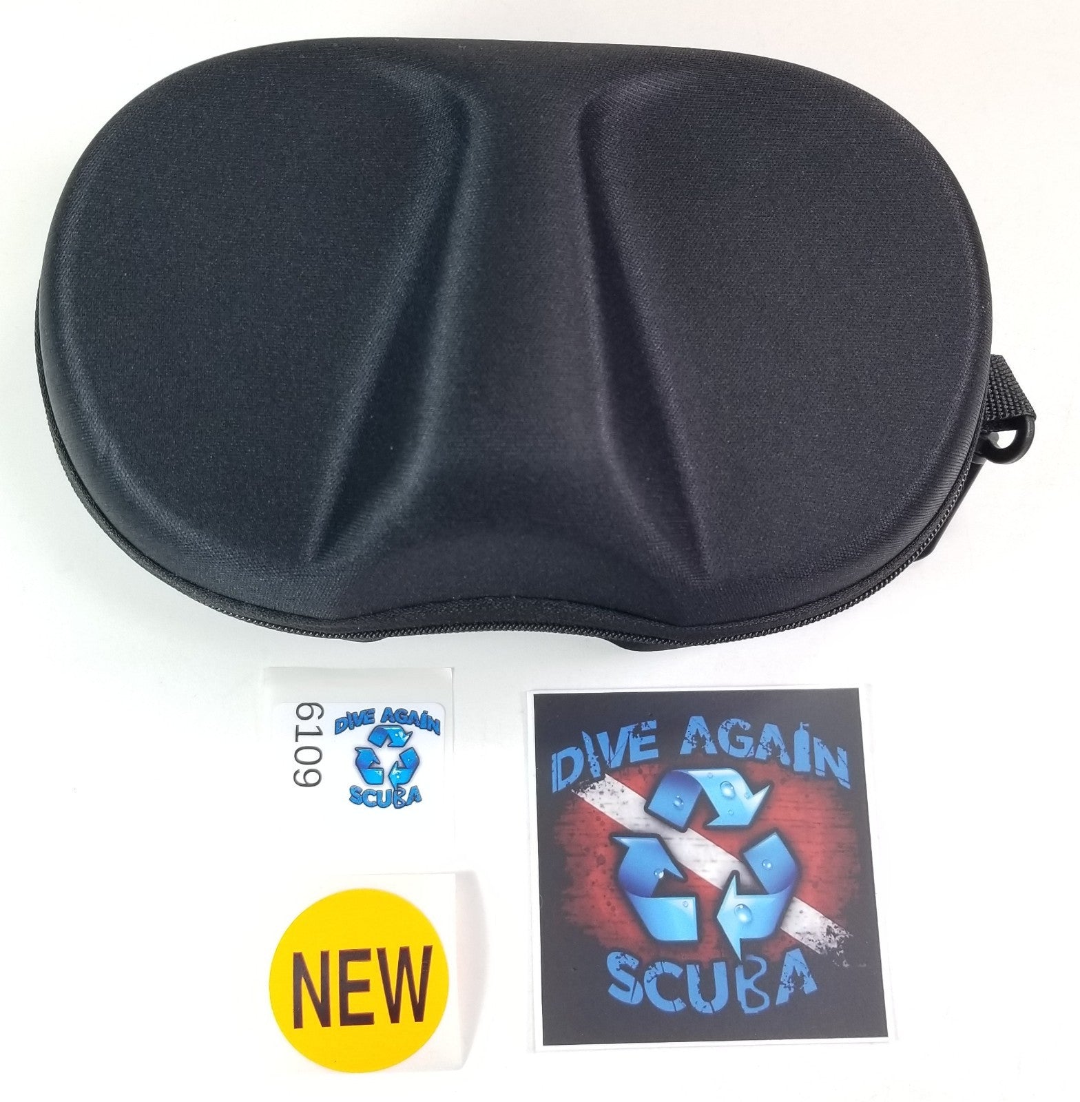 Padded Soft Snowmobile Goggles Zipper Case Storage Box Pouch + Clip1