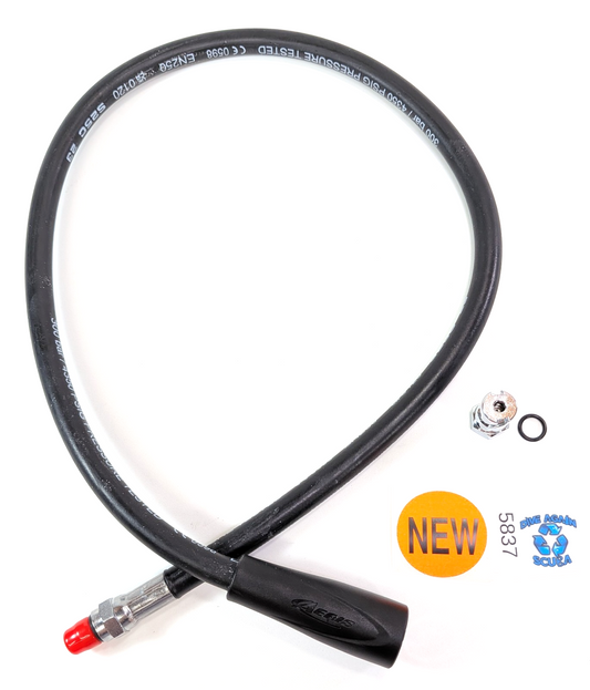 NEW Aeris Atmos ai 1 & 2 Scuba Dive Computer Quick Disconnect Hose + Adapter0