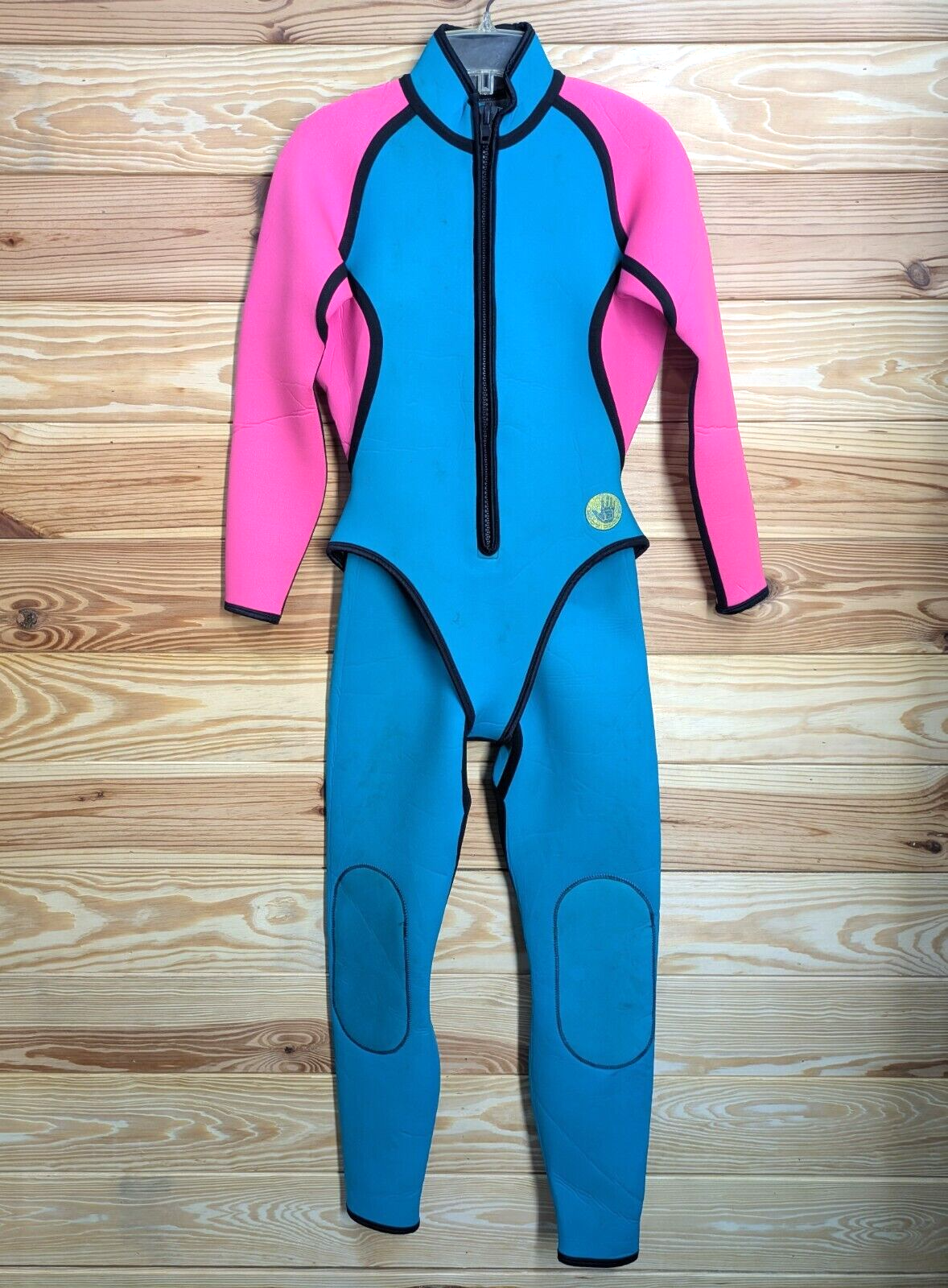 2 Piece Body Glove Farmer John Blue Pink Women's Full Wetsuit M 12 Scuba Dive0