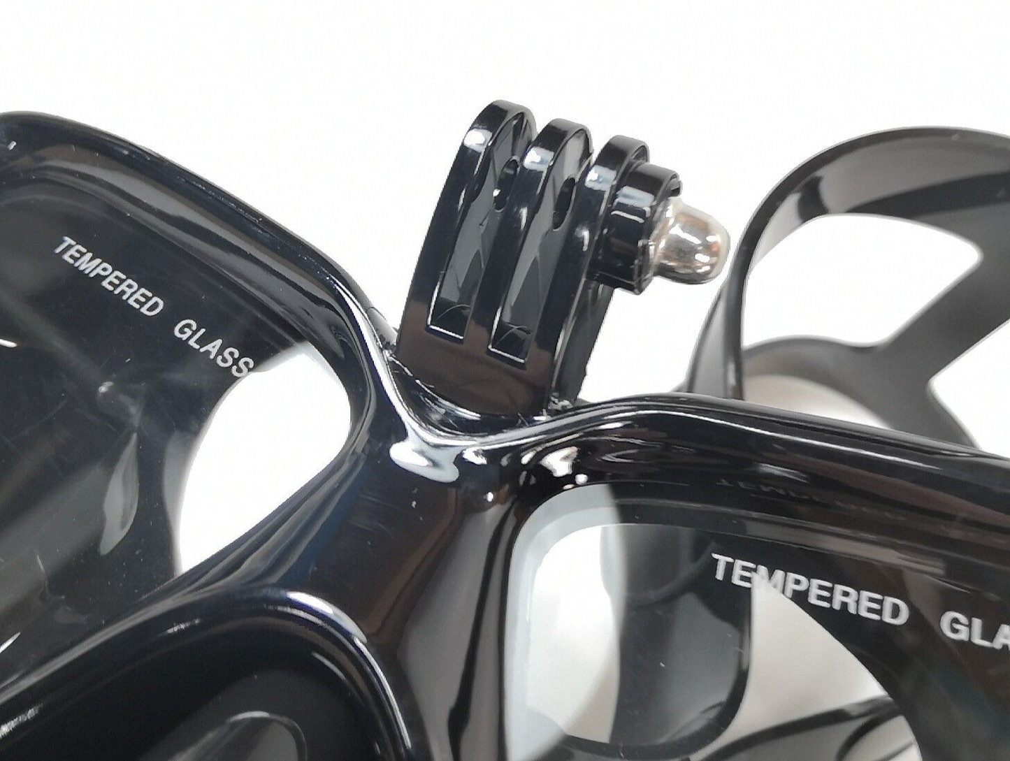 GoPro Mount Black Scuba Dive Snorkel Mask Tempered Glass Goggles 11 10 9 8 7 6 56