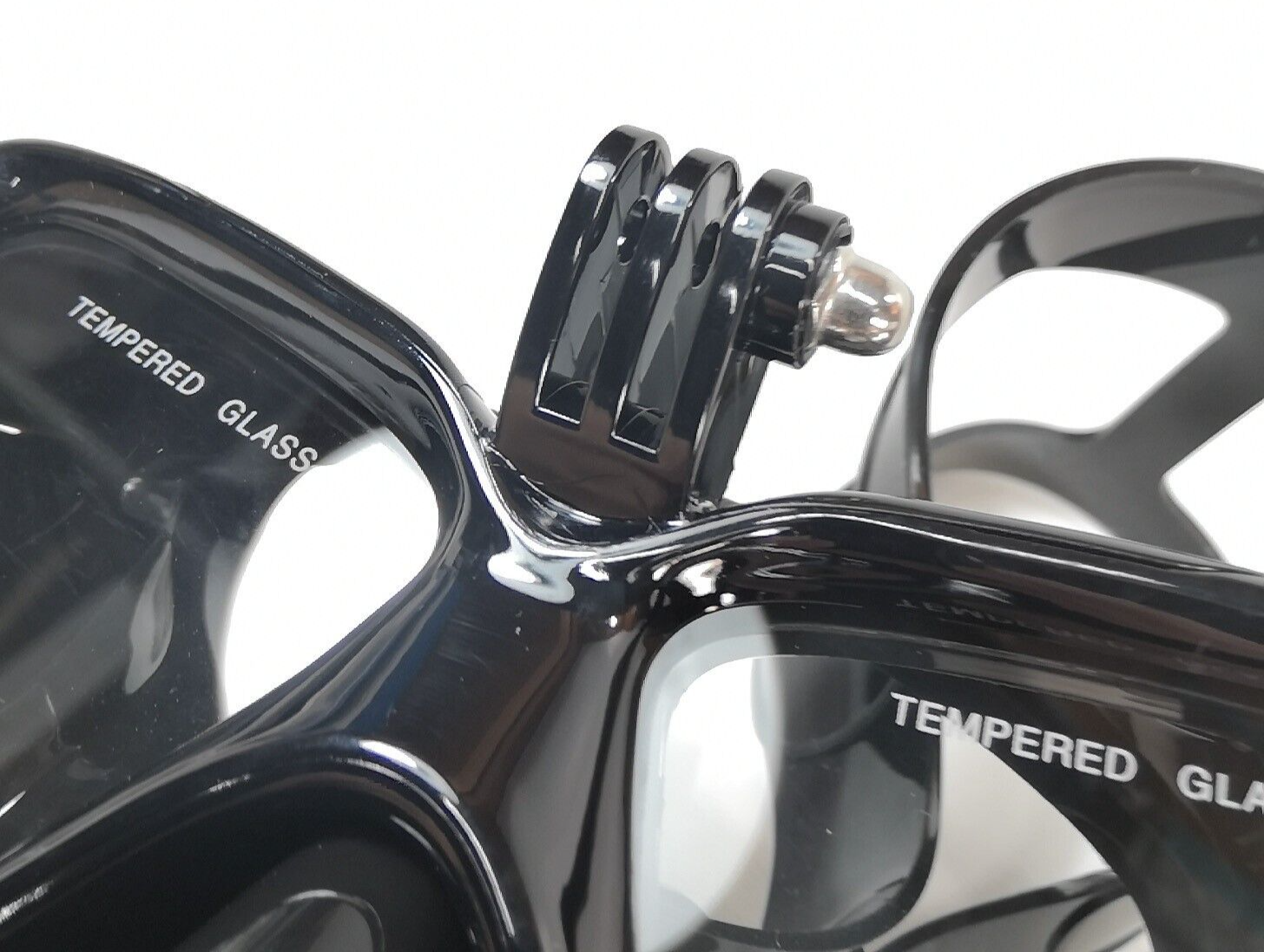 GoPro Mount Black Scuba Dive Snorkel Mask Tempered Glass Goggles 11 10 9 8 7 6 56