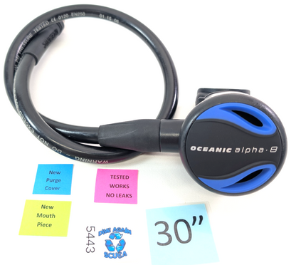 Oceanic Alpha 8 2nd Stage Regulator Scuba Dive NEW Purge Cover + Mouthpiece 54430