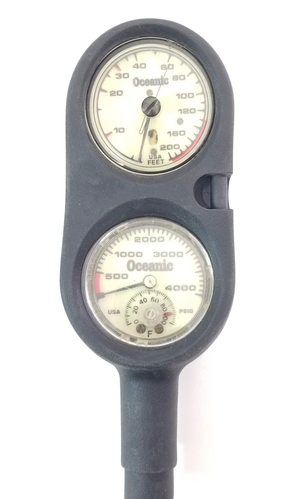 Oceanic Scuba Navigator 2 or 3 Gauge Complete Console SPG Pressure, Depth, Slate3