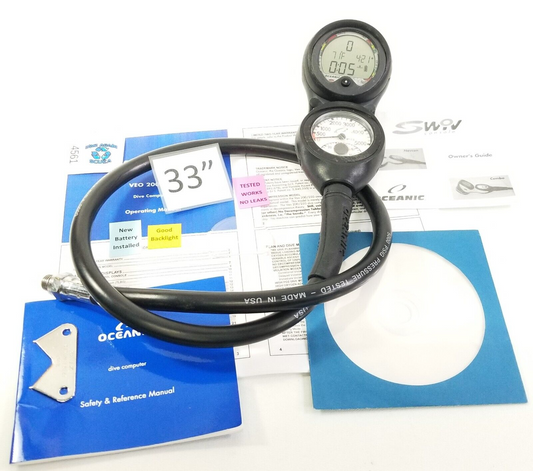 Oceanic Veo 250 3 Gauge Swiv Computer Console Scuba Diving Air and Nitrox0