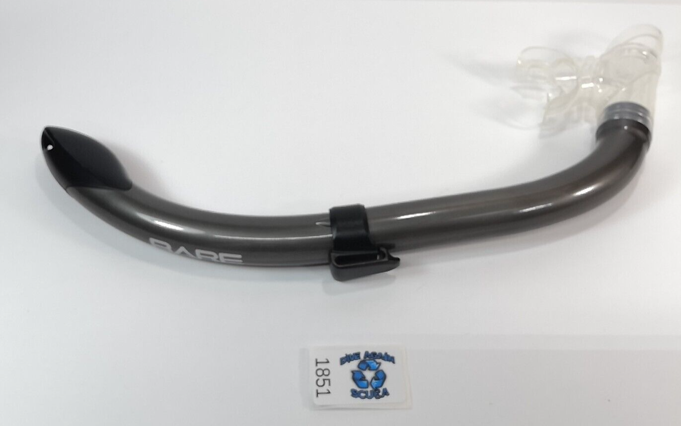 NEW Bare Snorkel Silver Gray Kids Youth Semi Dry Compact Scuba Diving Snorkeling6