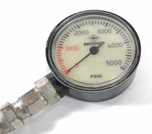 Beuchat 5000 PSI SPG Submersible Pressure Gauge 5,000 Scuba (Oceanic)      #1389