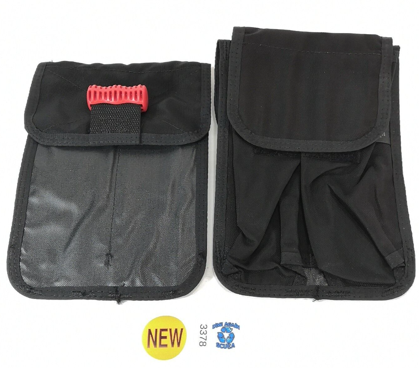2X SeaQuest Black Diamond Releasable Weight Pocket Pouch Pair Scuba Dive BC BCD0