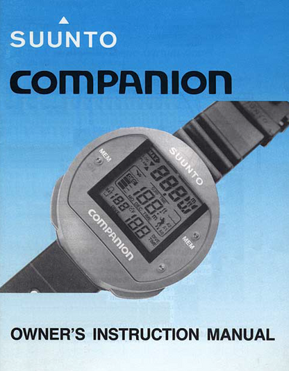 Suunto SeaQuest Companion Scuba Dive Computer Printed Manual Sea Quest0