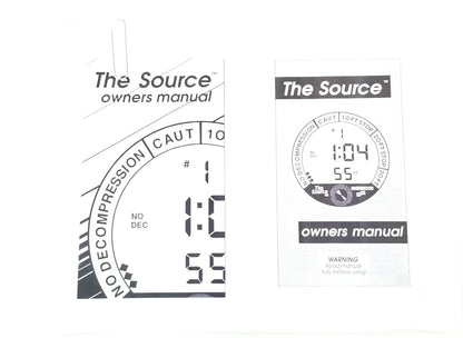 Sherwood Scuba The Source Dive Computer Printed Manual (Genesis)2
