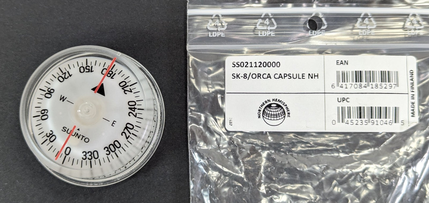 Suunto - SK-8 Compass Orca Capsule Only NH Scuba Diving Replacement Puck Module7
