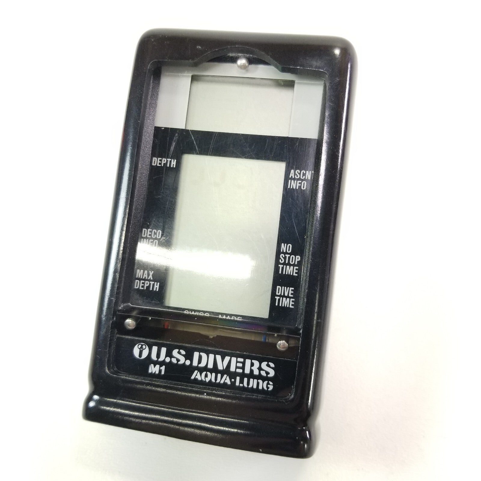 US Divers Aqua Lung M1 Vintage Scuba Dive Computer + Case with Hose Mount (Orca)1