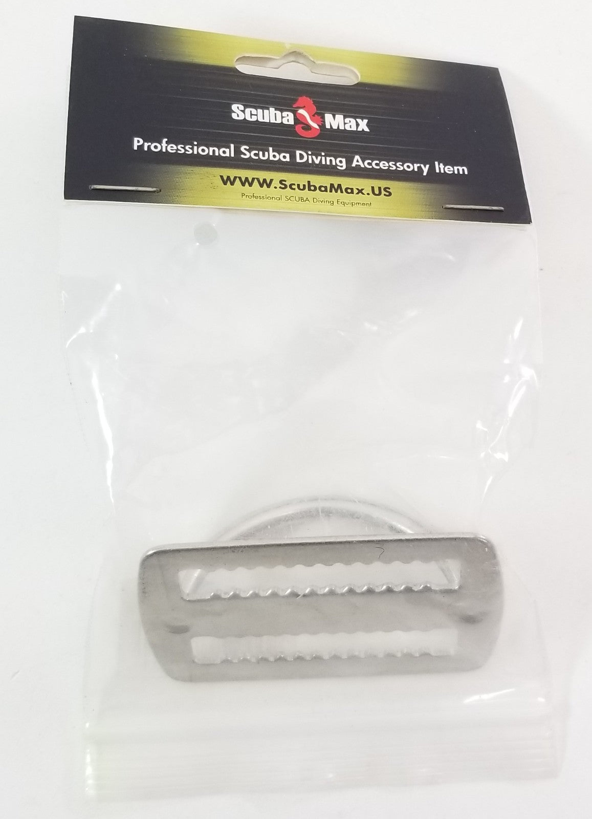 Scuba Max Scuba Diving Stainless Steel Weight Belt Keeper with D-Ring 2"4