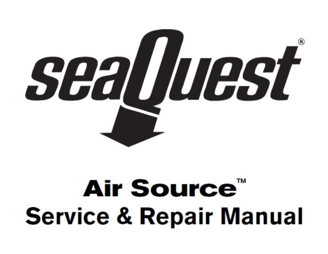 SeaQuest Air Source Service & Repair Manual Printed 22 Page Scuba Dive Aqua Lung0