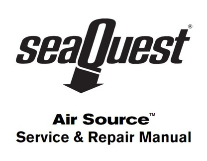 SeaQuest Air Source Service & Repair Manual Printed 22 Page Scuba Dive Aqua Lung0