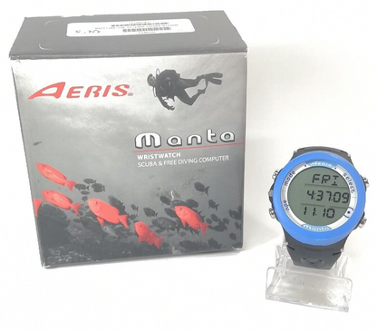 Aeris Manta Blue Wrist Watch Scuba Diving Computer Air & Nitrox            #3695