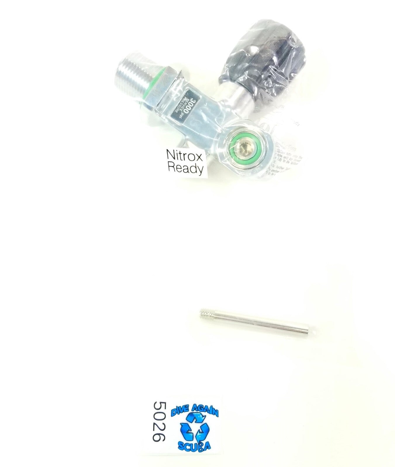 Scuba Diving 3000 PSI 230 Bar Pro Tank Valve Convertible DIN / Yoke Nitrox 3/4"12