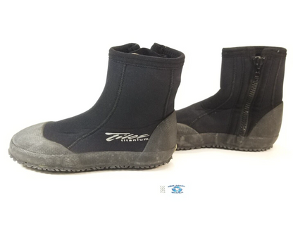 Tilos Titanium Zipper Neoprene Booties Boots 3mm SIZE 6 Scuba Dive0