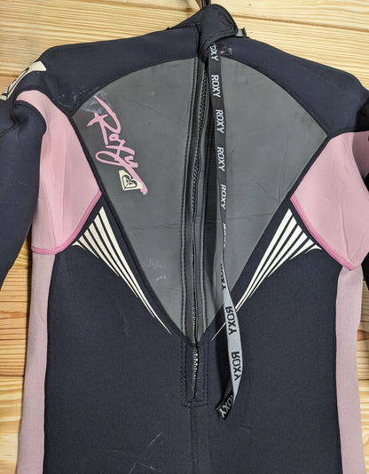 Roxy Syncro Hyperstretch Pink Women's Full Wetsuit Size 16 Scuba Dive 3mm, 2mm