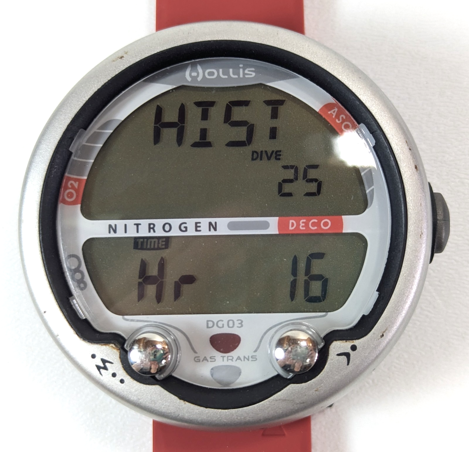 Hollis DG03 Wireless Hoseless Wrist Scuba Dive Computer Air Integrated Nitrox2