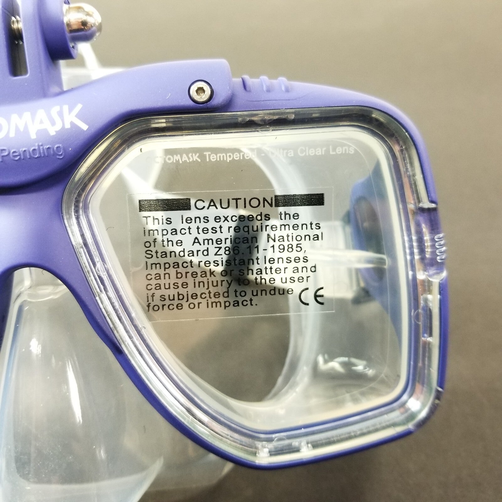 NEW Octomask Standard Scuba Diving Mask GoPro Hero Camera Mount Blue / Clear7