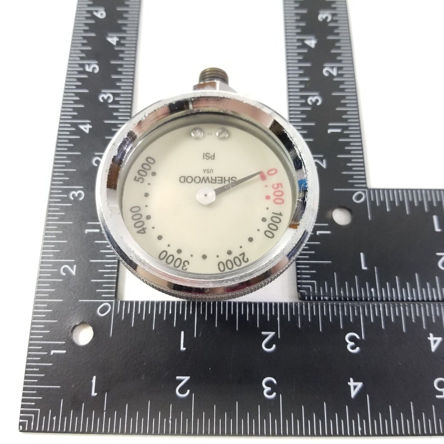 Sherwood 5000 PSI PRESSURE GAUGE SPG MODULE Brass METAL Scuba Dive         #4350