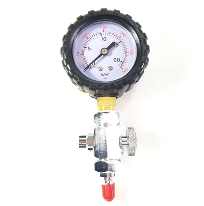 Intermediate Pressure Gauge Checker with Release Valve Scuba Dive Tank 300 PSI