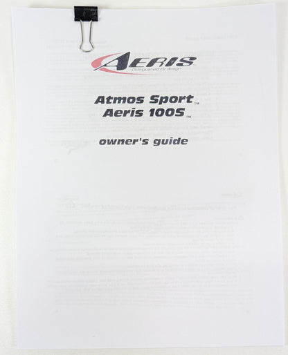 Aeris Atmos Sport & 100S Dive Computer Manual Printed   100 S  81 Pages1