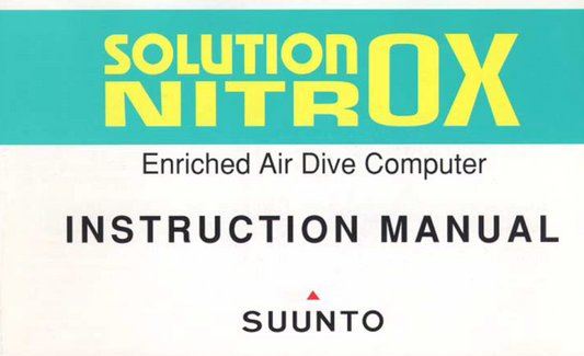 Suunto SeaQuest Solution Nitrox Scuba Dive Computer Printed Manual Sea Quest