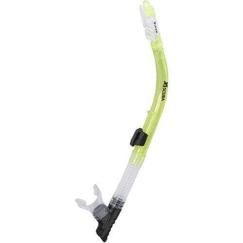 NEW XS Scuba Viper Dry Snorkel Dual Purge System Adult Diving Neon Yellow Clear0